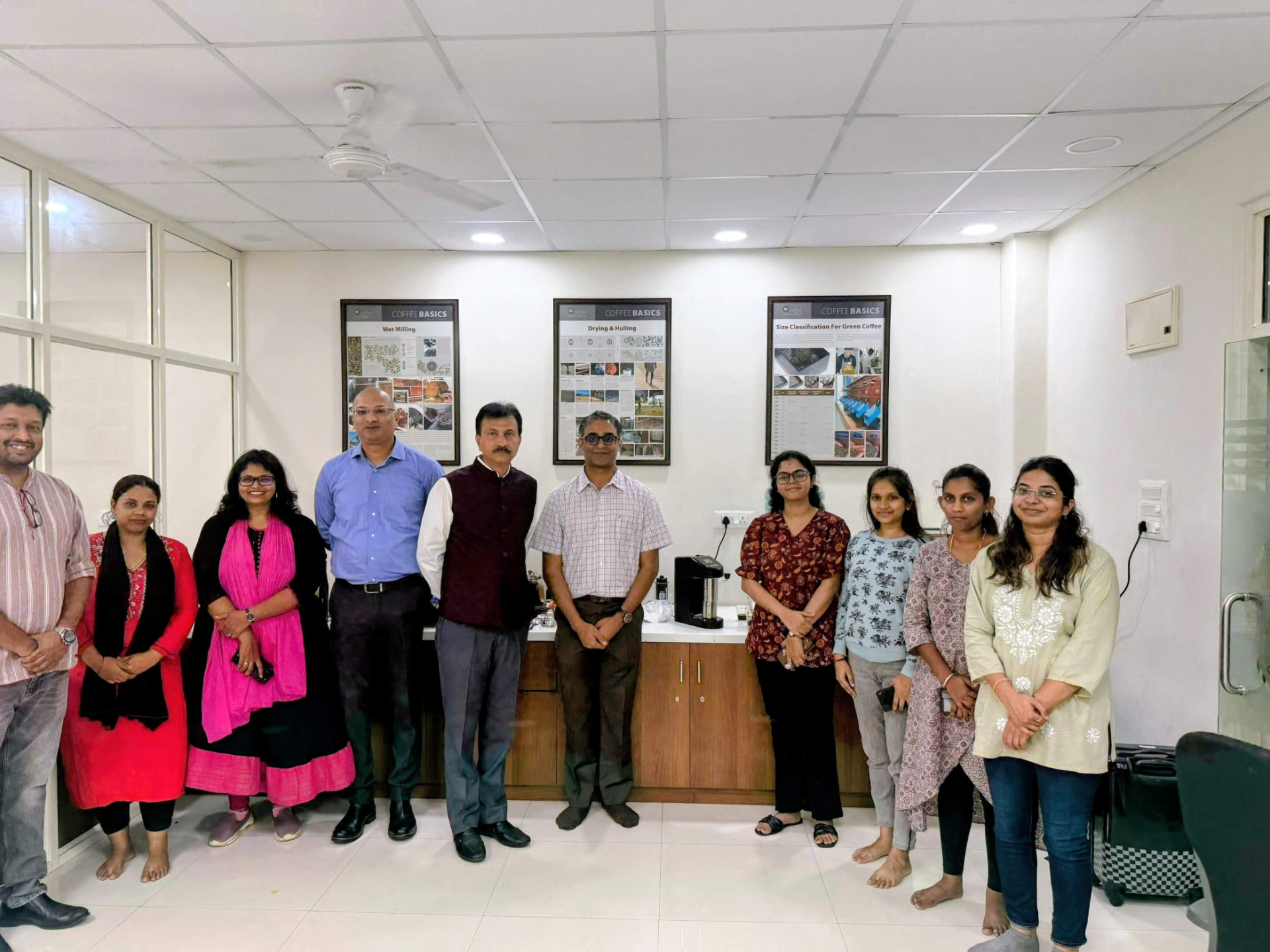 ByteChef team with experts at the Central Coffee Research Institute